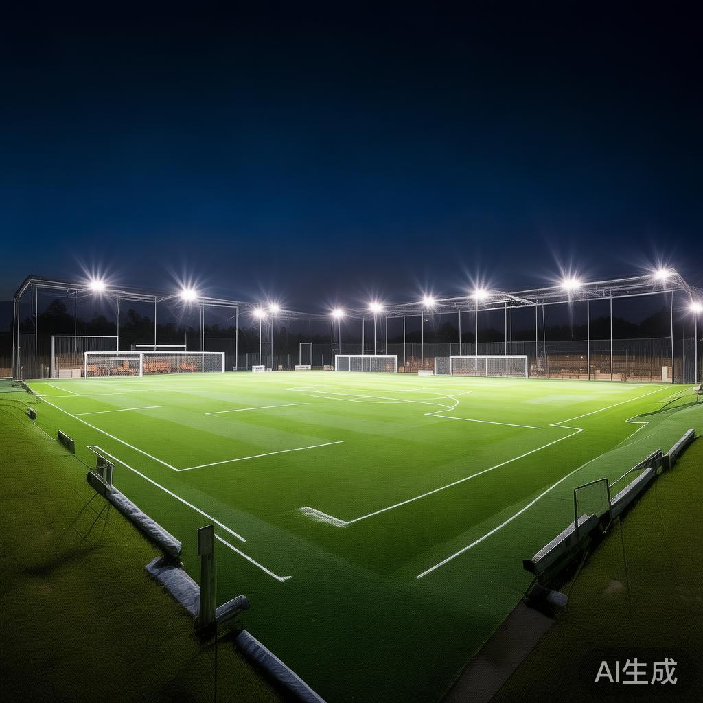 海德体育中心五人制足球场全面介绍与设施特色 *海德体育中心的五人制足球场配备了完善的照明设备,